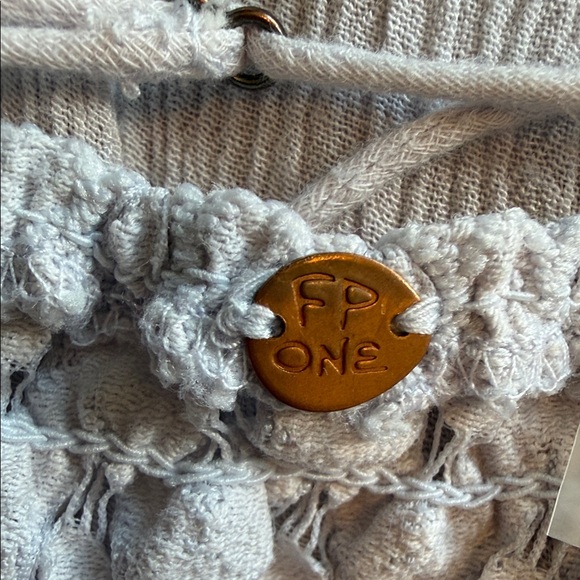 Free People One Adella Slip Lace Maxi Dress Size M Stardust Grey Boho - Picture 8 of 13